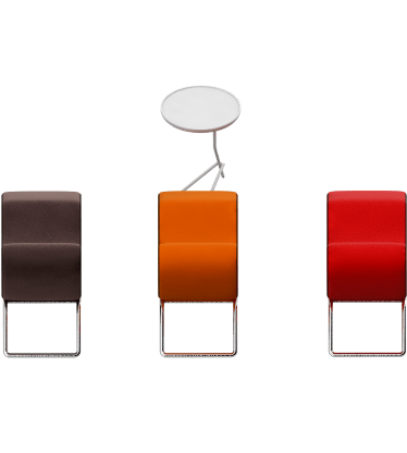 Multicolored rest chair